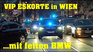 BMWVIPEskorte MILITÄRPOLIZEI in WIEN [upl. by Aeriell]