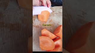 Carrots for Soup cuttingskills cuttingslice asmr asmrcutting carrots satisfying short [upl. by Sido]