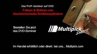 Schlüsseldienst Ausbildung DVD Fräsen und Bohren von Multipick  Trailer [upl. by Cleasta]