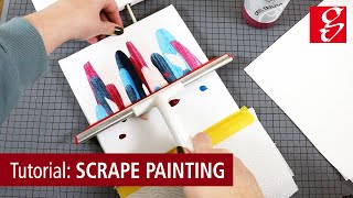 Tutorial Scrape Painting – Malen mit dem Scheibenwischer [upl. by Ennire]