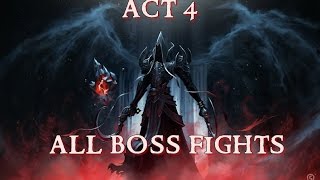 Diablo 3 Reaper of Souls  All Boss Fights Act 4 [upl. by Gerald]