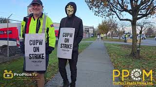 Canada Post Workers Go On Strike Nationwide CanadaPost CUPW [upl. by Lupien]