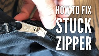 How to Fix a Stuck Jammed Zipper Quick and Easy [upl. by Montanez]