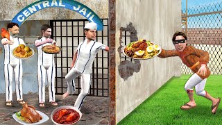 Jail Deewar Se Secret Chicken Biryani Chicken Roast Street Food Hindi Kahaniya Hindi Moral Stories [upl. by Nylacaj]