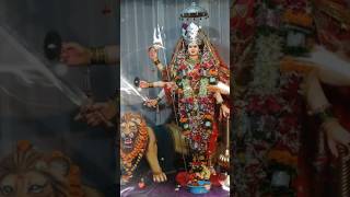 Leke pooja ki thali jyot man ki jaga li 🙏🏾 maa maadurga mata matarani devotional viral shorts [upl. by Bail928]