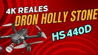 Drone Holy stone HS440D GRABA EN 4K REALES halcon casi nos tumba el drone con gps [upl. by Eetsim]