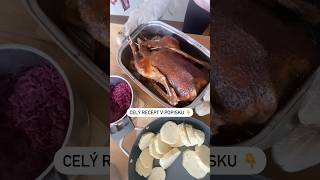 Recept na svatomartinskou husu v komentářích 🪿 husa peceni tradice recepty [upl. by Nylrehs]