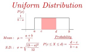 Uniform Distribution EXPLAINED with Examples [upl. by Leffen397]