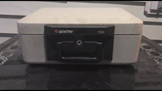 How to Open a Sentry 1100 Safe with Paperclips  QUICK and EASY [upl. by Ayrb941]