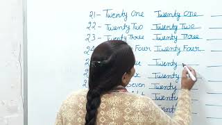 NUMBER NAMES 21 TO 30 BY BANTI MAM  LONG VIDEO [upl. by Aikemahs916]