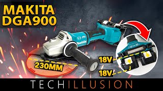 🔥DER MEGA WINKELSCHLEIFER😱  MAKITA 230mm Akku Winkelschleifer DGA900Z  Review amp Test [upl. by Ecirehs]