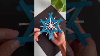 Popsicle stick snowflake ❄️ diy [upl. by Tama949]