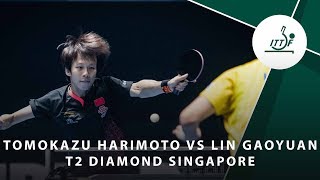 Tomokazu Harimoto vs Lin Gaoyuan  T2 Diamond Singaopore 3rd4th place [upl. by Hanfurd748]