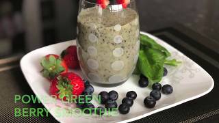 Power Green Berry SmoothieWeight loss Smoothie Green Smoothie [upl. by Ednil794]