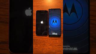 iPhone 11 vs Motorola boot test shorts youtube tech [upl. by Oirom135]