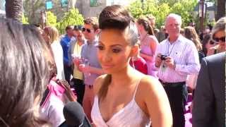 Francia Raisa Interview  2012 Teen Choice Awards [upl. by Ocsicnarf628]