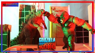 Godzilla vs Kong  STOP MOTION [upl. by Annahsal]