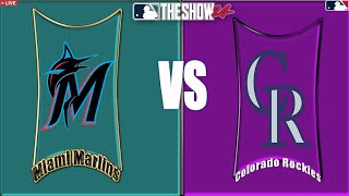 MLB THE SHOW 24 ⚾Marlins🆚Rockies⚾ RTTS Ep 32🔴EN VIVO🔴 [upl. by Sekyere466]