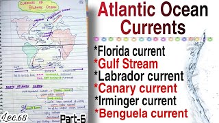 Currents of ATLANTIC ocean Part 6  World Geography  Lec68  An Aspirant [upl. by Dolf]