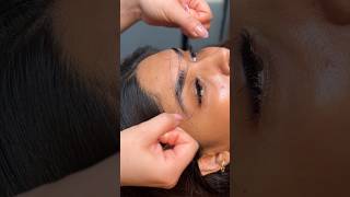 Brow lamination with no tint 😍 browlamination browlifting eyebrows browthreading browtutorial [upl. by Jolda]