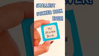 Worlds smallest sticker book diy 😲🌈 diy sticker book shorts [upl. by Etessil]