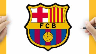 How to Draw the FC Barcelona Logo [upl. by Kurtz]