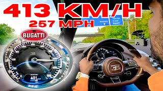 413 kmh mit meinem Bugatti auf öffentlicher Autobahn❗️Omid Mouazzen [upl. by Einehpets]