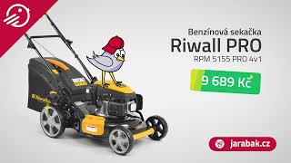 Jarabák a benzínová sekačka Riwall PRO RPM 5155 PRO 4v1 [upl. by Skiest]