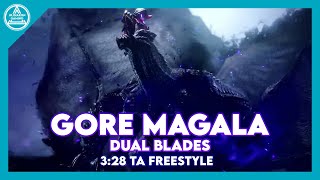 【MHR Sunbreak】Roar of the Black Eclipse  Gore Magala Dual Blades 328quot TA Freesyle [upl. by Shawnee]