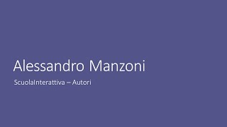 Alessandro Manzoni [upl. by Jabe]