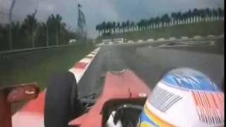 alonso on board libres 2 malasia 2010 f1 [upl. by Bluh380]