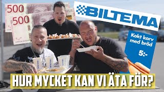 Hur Mycket Pengar Kan Vi Äta För På Biltema [upl. by Hanauq]