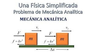 PROBLEMA DE MECÁNICA ANALÍTICA APLICANDO 2° LEY DE NEWTON [upl. by Ttereve]