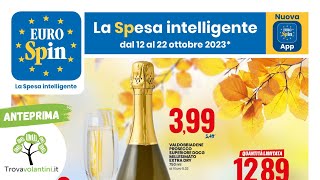 VOLANTINO EUROSPIN dal 12 al 22 ottobre 2023 anteprima [upl. by Meggi]