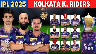 Kolkata Knight Riders Squad For IPL 2025  KKR Team 2025 Players List  KKR Team 2025 [upl. by Donn]