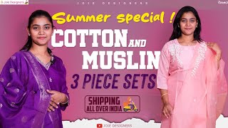 Hand Work kurti Sets😍 3 piece sets  Muslin Kurtis  Premium Kurtis Sets Collection  Cotton Kurtis [upl. by Ativoj645]