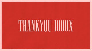 THANKYOU 1000X feat Mitch Wong Lyric Video [upl. by Odlaniger]