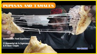 Guatemalan Food Experience Tamales and Pupusas [upl. by Garges475]