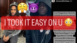 Tay Capone amp 600 Mthang go at it after Dju Tv interview “I took it easy on u” 😈😳 [upl. by Aeynod438]