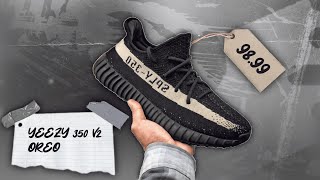 DHGATE YEEZY 350 V2 quotCore Black Whitequot UNBOXING amp REVIEW 📦 [upl. by Aelc]