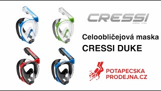 Celoobličejová maska CRESSI DUKE  Recenze  POTAPECSKAPRODEJNACZ [upl. by Inuat632]