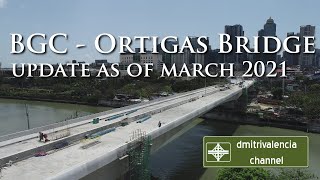 BGC  Ortigas Bridge update as of March 2021 [upl. by Eyllek]