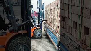 Brick pallet unloading process goodtools smartwork [upl. by Bamford]