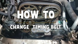 How to replace timing belt 18 16v Opel Vauxhall [upl. by Nue]