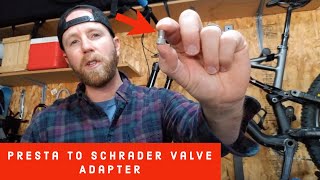 How to Use a Presta to Schrader Valve Adapter and Why Presta Is Better [upl. by Gusella620]