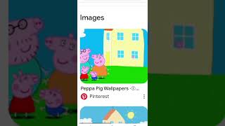 Peppa pig house wallpaper looking window 🪟 You try search Google 😨😰 [upl. by Schell]