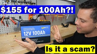 155 quotWattCyclequot LiFePO4 Budget Battery Tested Is it a Scam [upl. by Hillie]