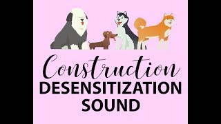 Dog Desensitization Puppy Socialization Construction Noise and Sound [upl. by Alyehc]