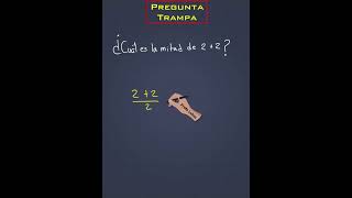 Pregunta trampa de matemáticas estudiantes mathematics matemática matemáticas [upl. by Llerrehc]