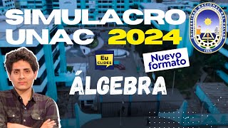 🔴 Solucionario de ÁLGEBRA Simulacro Universidad Nacional del Callao 2024 2 [upl. by Crandell]